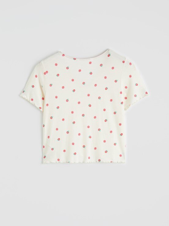 Kaprili Pijama Takımı EKRU BASKILI