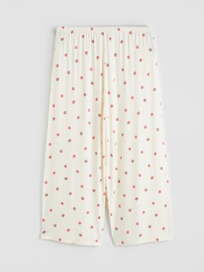 Kaprili Pijama Takımı EKRU BASKILI