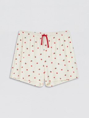 Pijama Alt EKRU BASKILI