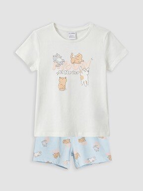 Şortlu Pijama Takımı EKRU