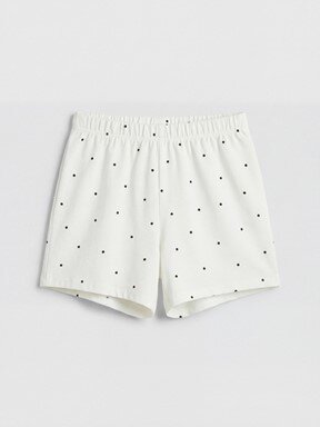 Şortlu Pijama Takımı EKRU BASKILI