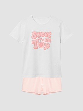 Şortlu Pijama Takımı EKRU