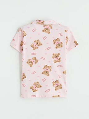 Şortlu Pijama Takımı PEMBE BASKILI