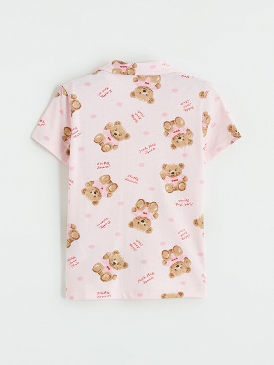 Şortlu Pijama Takımı PEMBE BASKILI