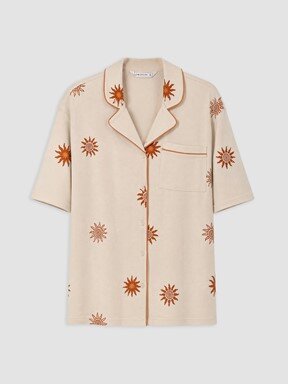 Şortlu Pijama Takımı EKRU BASKILI
