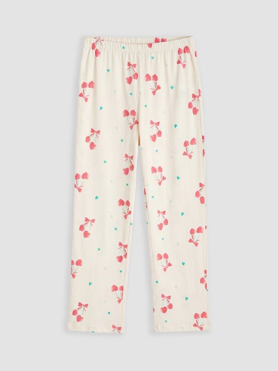 Pijama Takım BEJ BASKILI