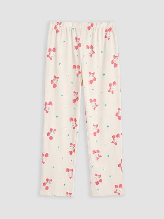 Pijama Takım BEJ BASKILI