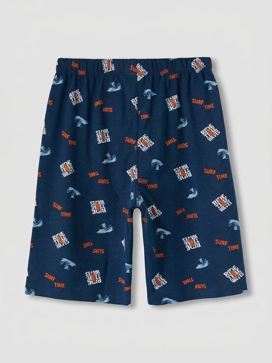 Şortlu Pijama Takımı CANLI TURUNCU