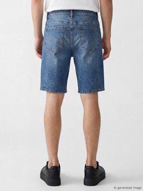 Jean Şort ORTA İNDİGO RODEO