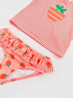 Bikini TURUNCU ÇİZGİLİ