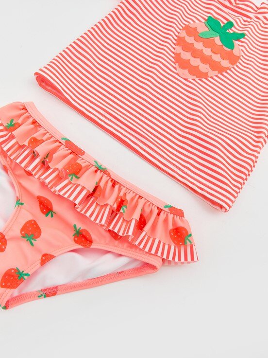 Bikini TURUNCU ÇİZGİLİ