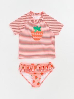Bikini TURUNCU ÇİZGİLİ