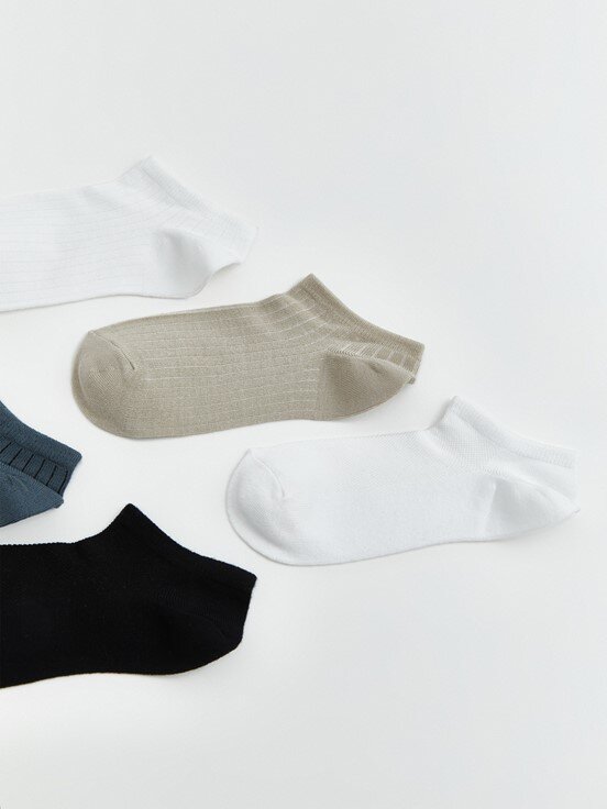 Sneaker Çorap KARIŞIK RENK İPLİĞİ BOYALI