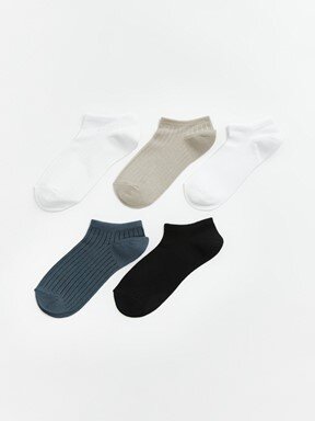 Sneaker Çorap KARIŞIK RENK İPLİĞİ BOYALI