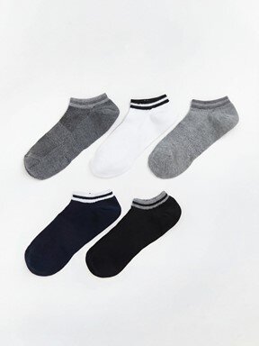 Patik Çorap KARIŞIK RENK İPLİĞİ BOYALI