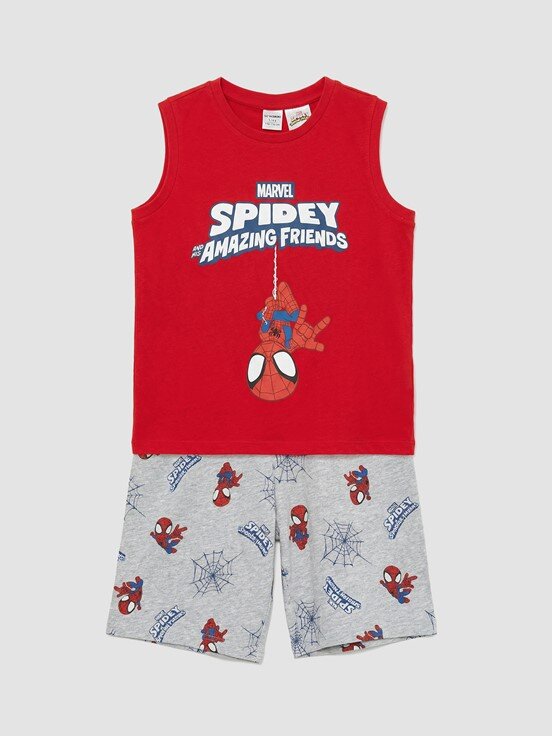 Şortlu Pijama Takımı CANLI KIRMIZI