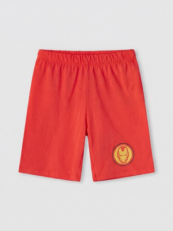 Şortlu Pijama Takımı CANLI KIRMIZI