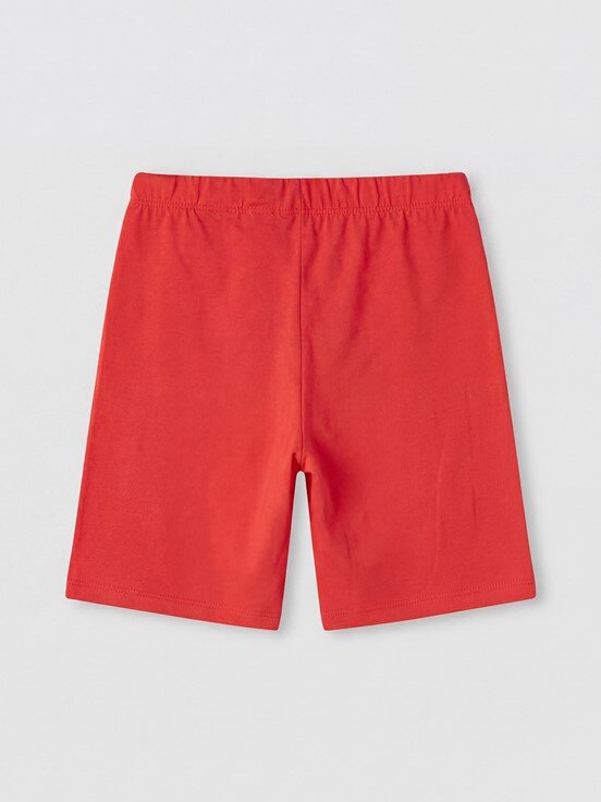 Şortlu Pijama Takımı CANLI KIRMIZI