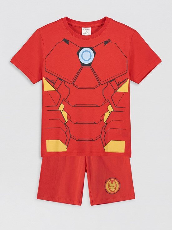 Şortlu Pijama Takımı CANLI KIRMIZI