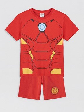 Şortlu Pijama Takımı CANLI KIRMIZI