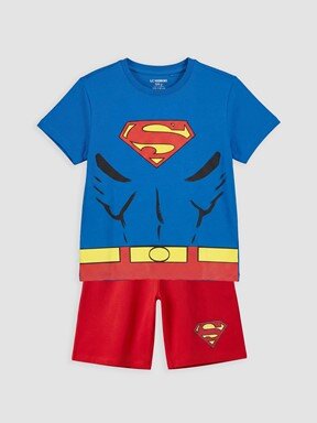 Şortlu Pijama Takımı CANLI MAVİ