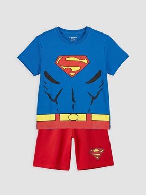 Şortlu Pijama Takımı CANLI MAVİ