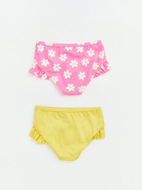 Bikini NEON PEMBE BASKILI