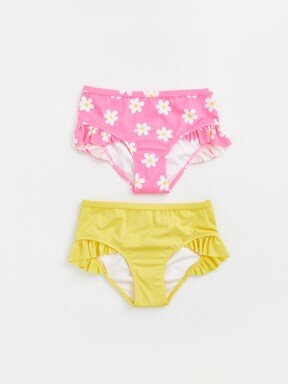Bikini NEON PEMBE BASKILI