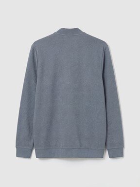 Fermuarlı Sweatshirt MAT MAVİ