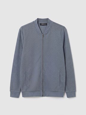 Fermuarlı Sweatshirt MAT MAVİ