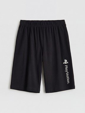Şortlu Pijama Takımı BEYAZ BASKILI