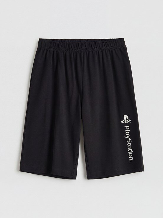 Şortlu Pijama Takımı BEYAZ BASKILI