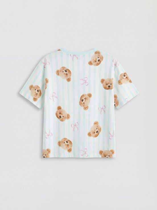 Pijama Takım YEŞİL BASKILI