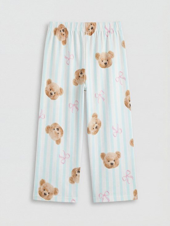 Pijama Takım YEŞİL BASKILI