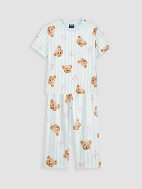 Pijama Takım YEŞİL BASKILI