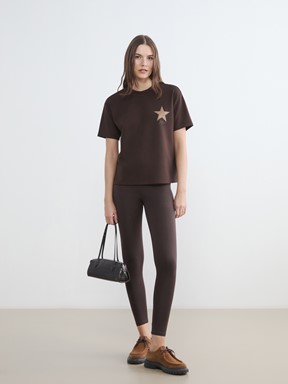 Tişört KOYU KAHVERENGİ