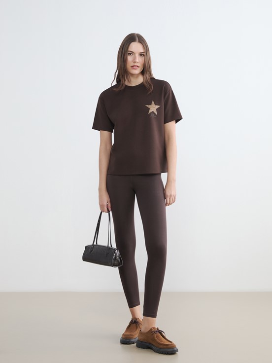 Tişört KOYU KAHVERENGİ