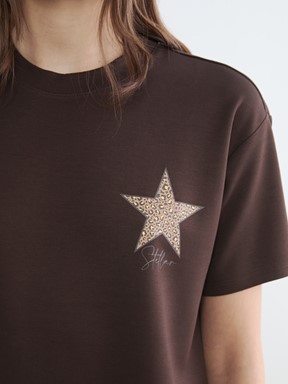 Tişört KOYU KAHVERENGİ