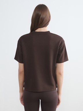 Tişört KOYU KAHVERENGİ