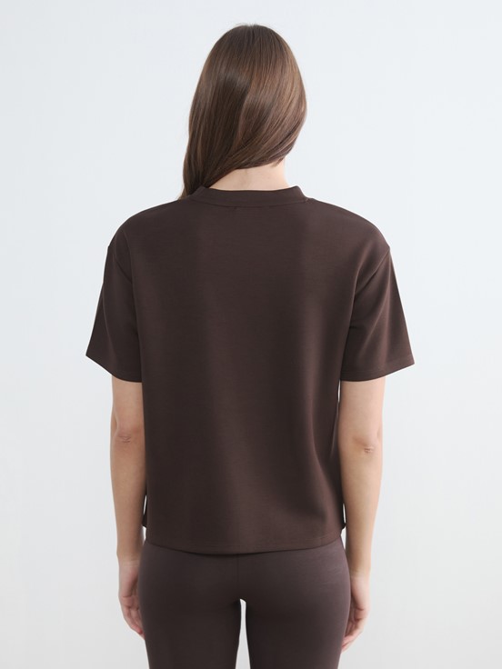 Tişört KOYU KAHVERENGİ