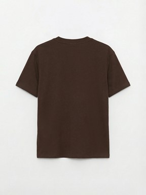 Tişört KOYU KAHVERENGİ