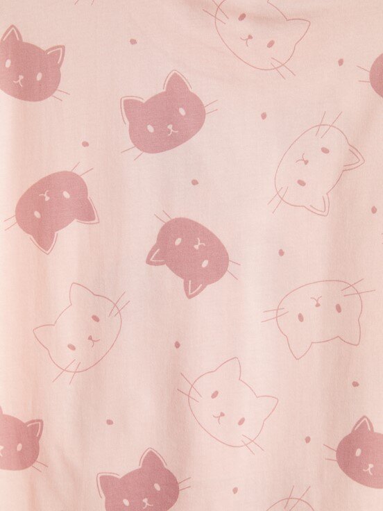 Şortlu Pijama Takımı AÇIK PEMBE BASKILI