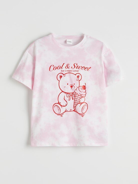Şortlu Pijama Takımı AÇIK PEMBE BASKILI