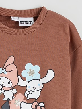 Sweatshirt AÇIK KAHVERENGİ