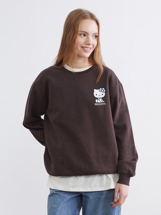 Sweatshirt KAHVERENGİ