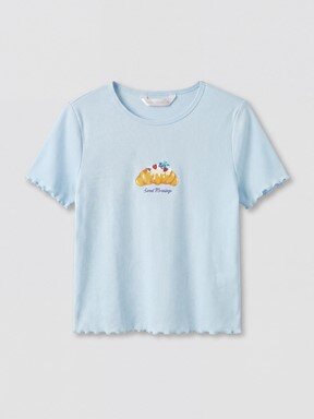 Kaprili Pijama Takımı AÇIK MAVİ BASKILI