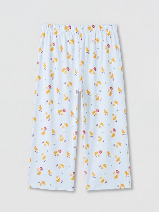 Kaprili Pijama Takımı AÇIK MAVİ BASKILI