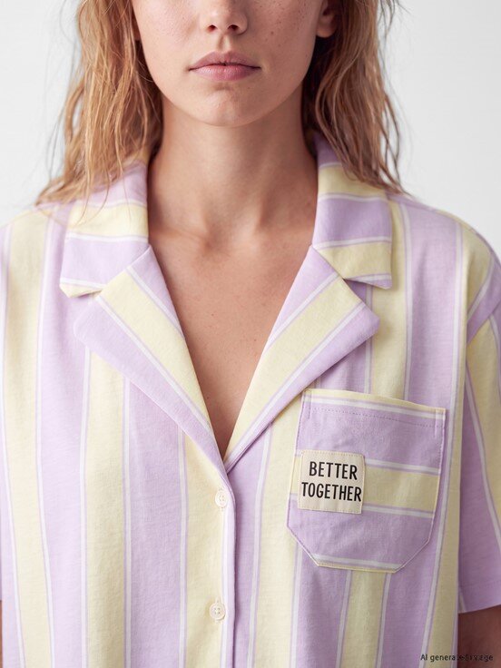 Pijama Takım LİLA BASKILI