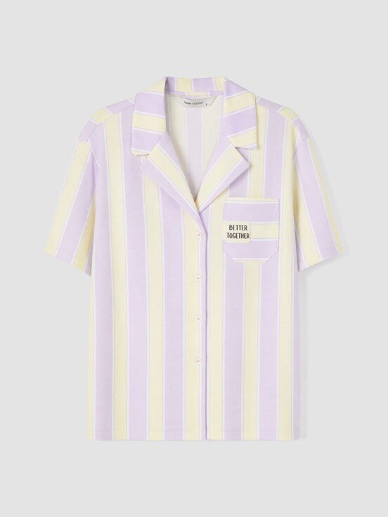 Pijama Takım LİLA BASKILI