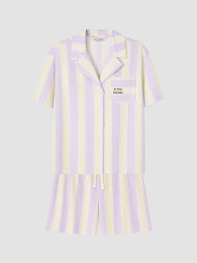Pijama Takım LİLA BASKILI